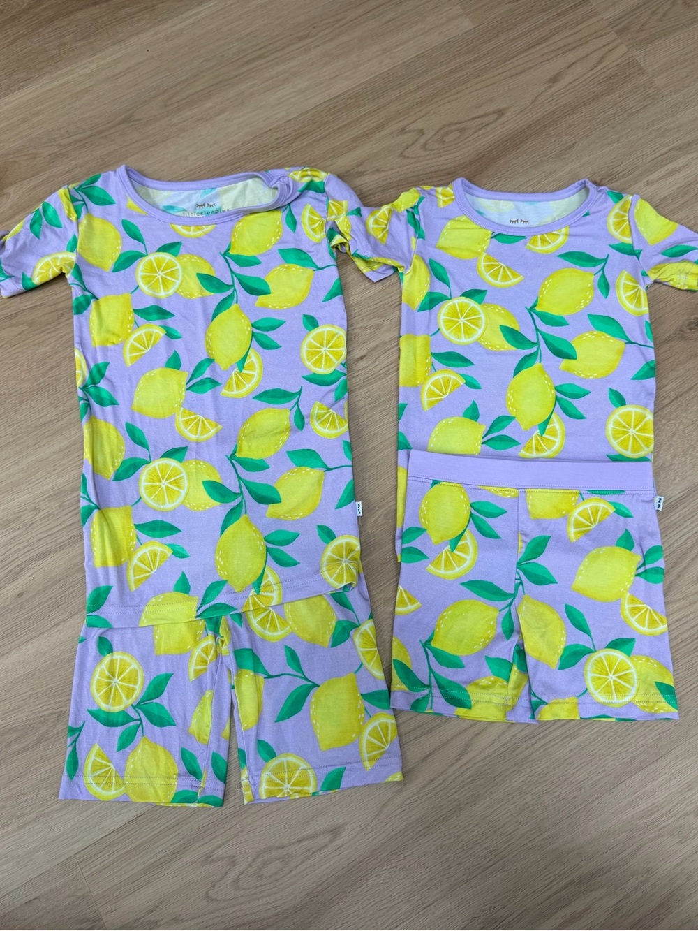 🍋 5/6 and 2T Little Sleepies Sunny Citrus PJs Sister Set 🍋